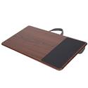 MX74285 All-Purpose Laptop Desk with Mouse Pad, 15.6in, Black/Brown