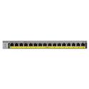 MX74536 GS116PP-100NAS 16-Port Gigabit Ethernet Unmanaged PoE / PoE+ Switch w/ 183W PoE+ Budget