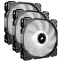MX74705 Air Series AF120 LED High Airflow 120mm Cooling Fan, White, 3-Pack