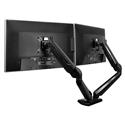 MX74754 Dual Monitor Articulating Arm Desk Mount w/ Full Range Of Motion, Black 