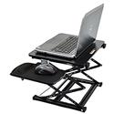 MX75437 OS5-B Ergonomics Laptop Sit/Stand Desk Converter w/Mousepad, Extra Tall, Black