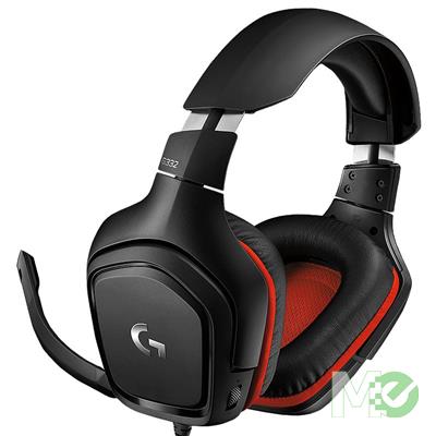 MX75781 G332 Stereo Gaming Headset w/ Microphone, Black / Red