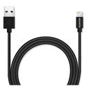 MX76024 Sync & Charge Lightning USB Cable, Black, 6Ft