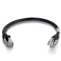 MX76218 Snagless Cat 6a STP Patch Cable, Black, 1ft. 