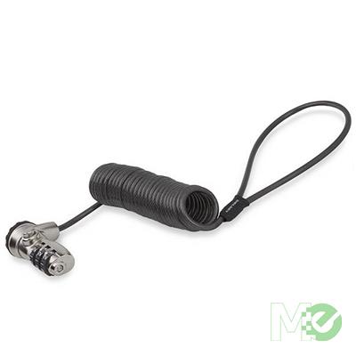 MX77206 Laptop Self-Coiling Cable Lock w/ Combination Lock