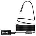 MX77434 2MP Endoscopic Borescope 5m Snake Camera w/ Hook, Magnet and Mirror Tools