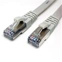 MX78554 Snagless Cat7 Flat Ethernet Patch Cable, Grey, 1ft