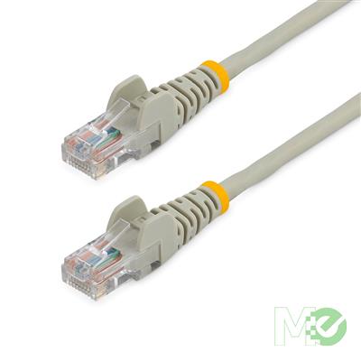 MX78663 Snagless CAT5e Patch Cable, Gray, 20ft.