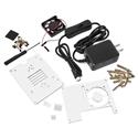 MX79419 Raspberry Pi 4 Acrylic Case Kit w/ 3 Heat Sinks, 40mm Cooling Fan, 15W USB Power Supply