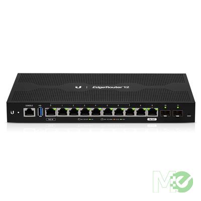 MX79426 EdgeRouter 12 10-Port Gigabit Router w/ 2 SFP Ports & PoE Passthrough 