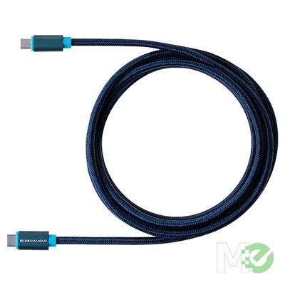 MX79731 Smartsync+ USB Type-C PD M/M Braided Cable, up to 60W Power Charging, Blue, 6 Feet