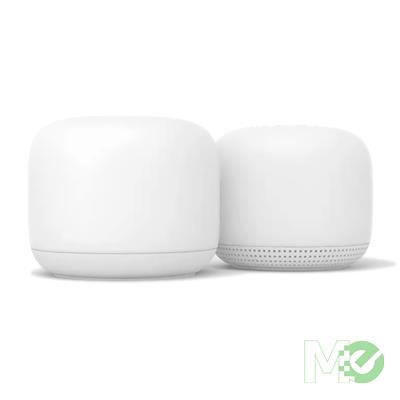 MX79850 Nest WiFi Router with 1x Nest Point Mesh AP, Snow
