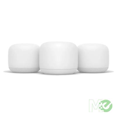 MX79851 Nest WiFi Router with 2x Nest Point Mesh AP, Snow