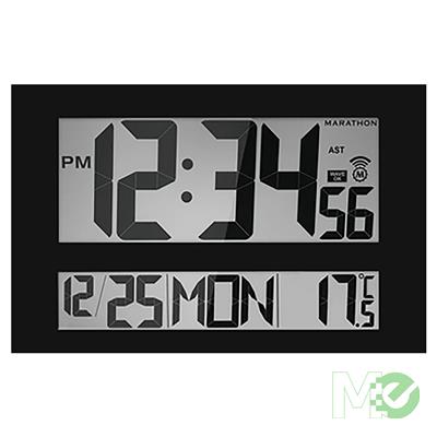 MX80087 Jumbo Digital Atomic Clock, Black