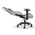 MX80334 T3 Rush Fabric Gaming Chair Gray w/ White