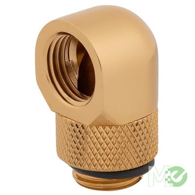 MX80740 Hydro X Series 90° Rotary Adapter, 2-Pack, Gold