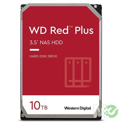 MX80904 RED Plus 10TB NAS Desktop Hard Drive, SATA III w/ 256MB Cache 