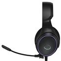 MX81074 MH650 RGB 7.1 Gaming Headset for PC and PS4, Black