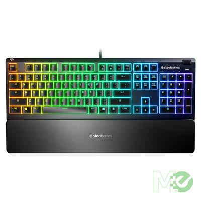 MX81194 Apex 3 Gaming Keyboard w/ SteelSeries Whisper-Quiet Switches, 10 RGB LED Zones, IP32 Water Resistant